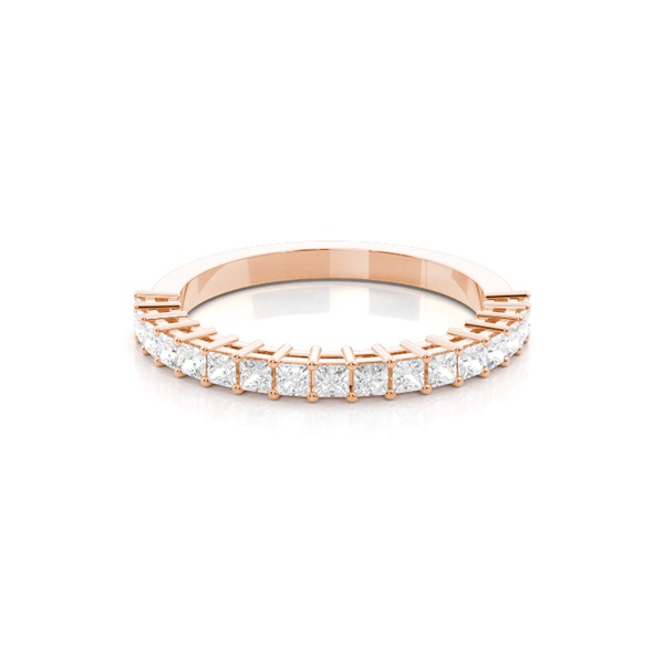 4 Prong Setting Half Eternity Diamond Ring