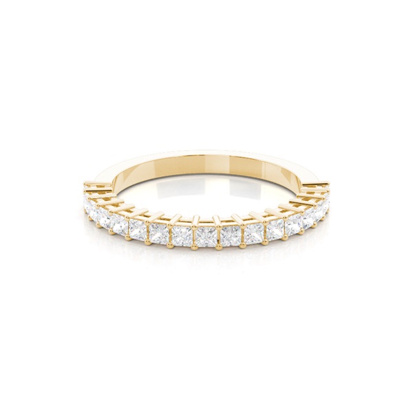 4 Prong Setting Half Eternity Diamond Ring