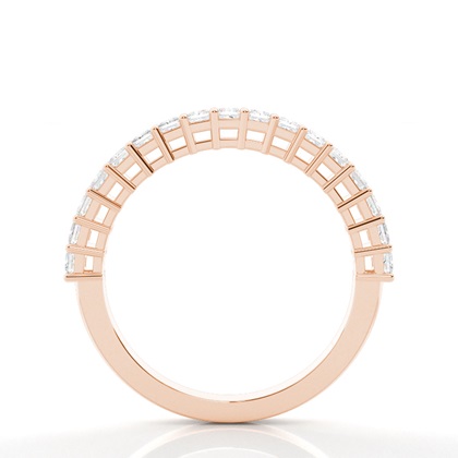 Princess Rose Gold Eternity Diamond Rings