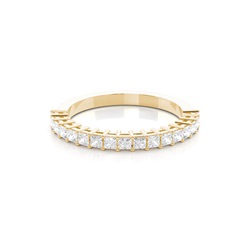 4 Prong Setting Half Eternity Diamond Ring