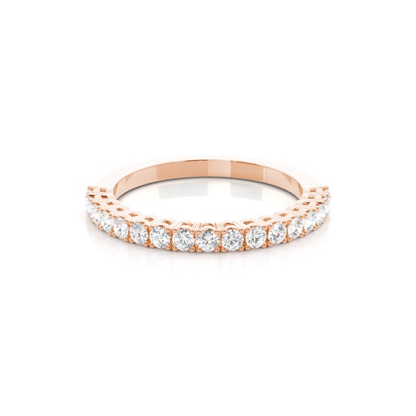 4 Prong Setting Half Eternity Diamond Ring
