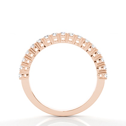 Rose Gold Half Eternity Diamond Rings