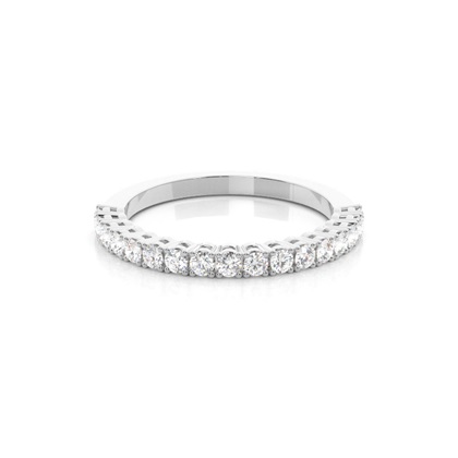 Round Diamond Half Eternity Rings