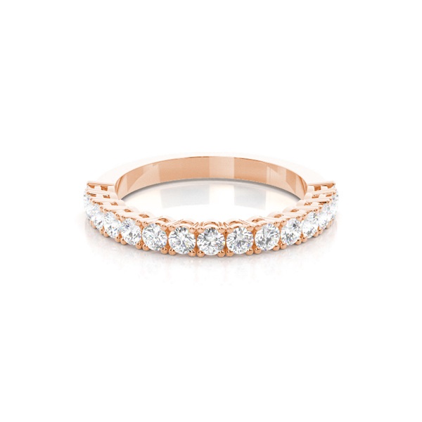 4 Prong Setting Half Eternity Diamond Ring