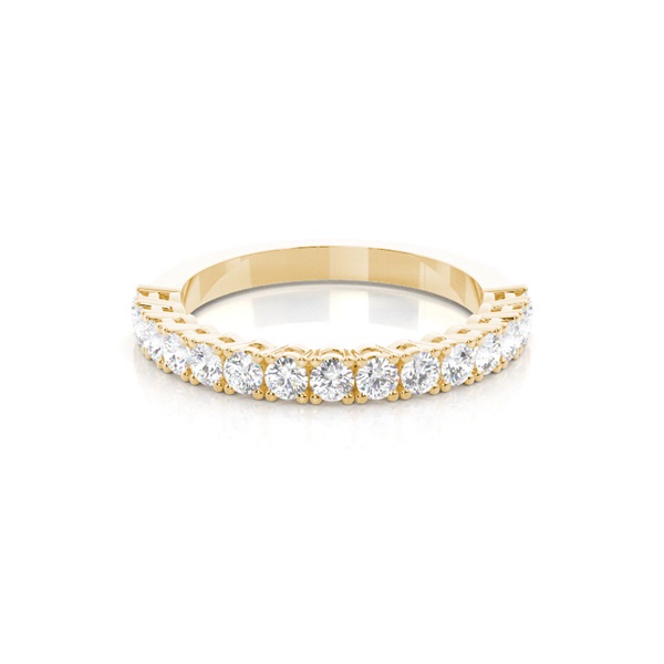 4 Prong Setting Half Eternity Diamond Ring