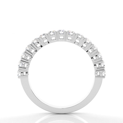 Halb Eternity Diamant Ring in einer Krappenfassung