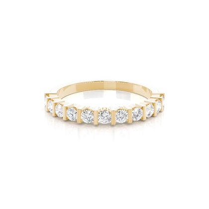 Yellow Gold Eternity Diamond Rings