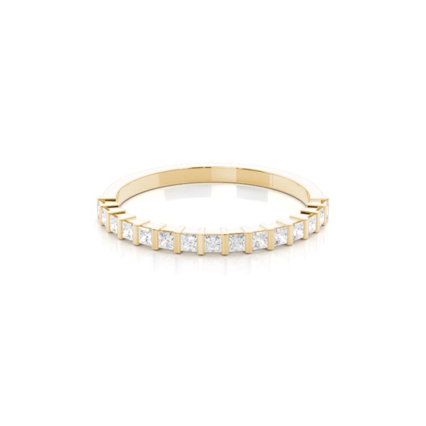 Bar Setting Half Eternity Diamond Ring