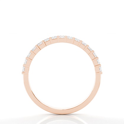 Princess Rose Gold Eternity Diamond Rings
