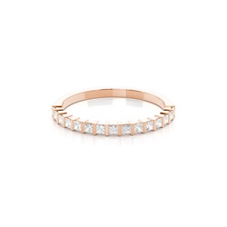 Bar Setting Half Eternity Diamond Ring