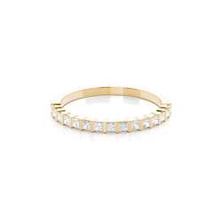 Bar Setting Half Eternity Diamond Ring