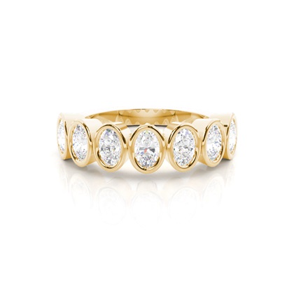 Yellow Gold Eternity Diamond Rings