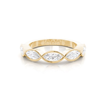 Yellow Gold Eternity Diamond Rings