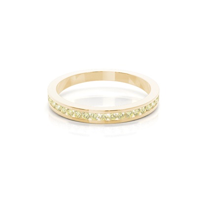 Yellow Gold Eternity Diamond Rings