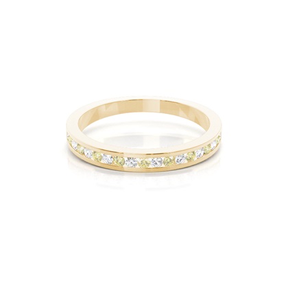 Yellow Gold Eternity Diamond Rings