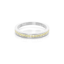 Gelber Diamant Halbmemoire Ring