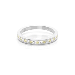 Gelber Diamant Halbmemoire Ring