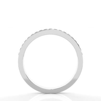 Halb Eternity Schwarzer Diamant Ring in einer Kanalfassung