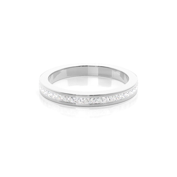 Channel Setting Half Eternity Diamond Ring