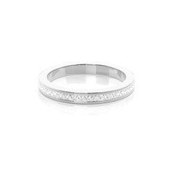 Channel Setting Half Eternity Diamond Ring