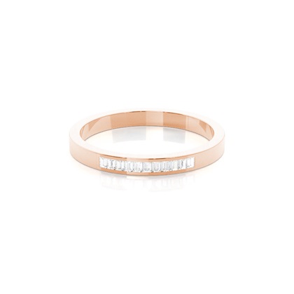 Rose Gold Diamond Anniversary Rings
