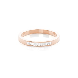 Channel Setting Half Eternity Diamond Ring