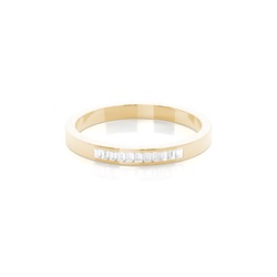 Channel Setting Half Eternity Diamond Ring