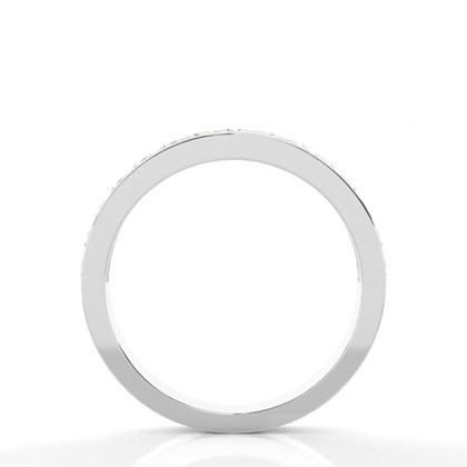 Channel Setting Half Eternity Diamond Ring