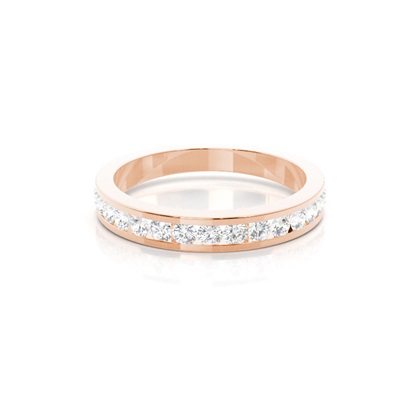 Rose Gold Diamond Anniversary Rings