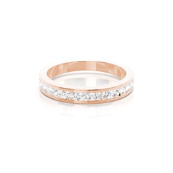 Channel Setting Half Eternity Diamond Ring