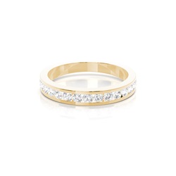 Channel Setting Half Eternity Diamond Ring