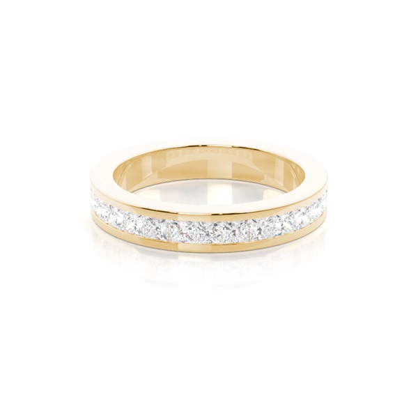 Channel Setting Half Eternity Diamond Ring