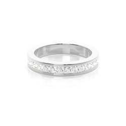 Halb Eternity Diamant Ring in einer Kanalfassung