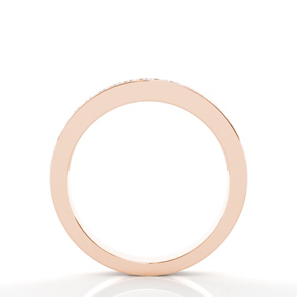 Rose Gold Half Eternity Diamond Rings
