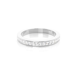 Halb Eternity Diamant Ring in einer Krappenfassung