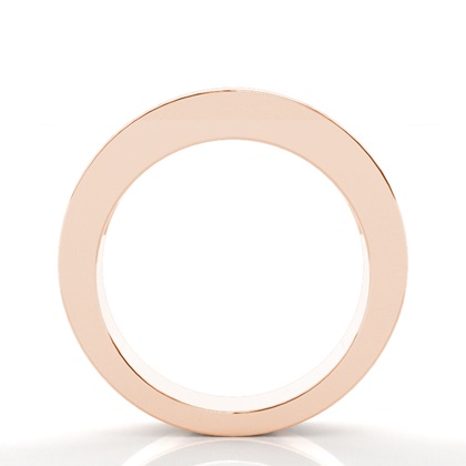 Princess Rose Gold Eternity Diamond Rings