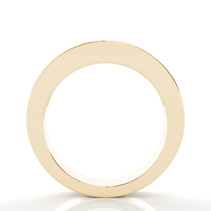 Princess Yellow Gold Eternity Diamond Rings