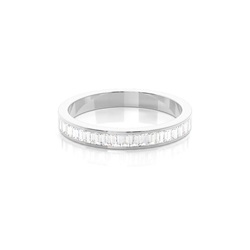 Channel Setting Half Eternity Diamond Ring
