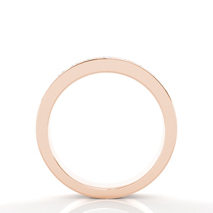 Rose Gold Half Eternity Diamond Rings