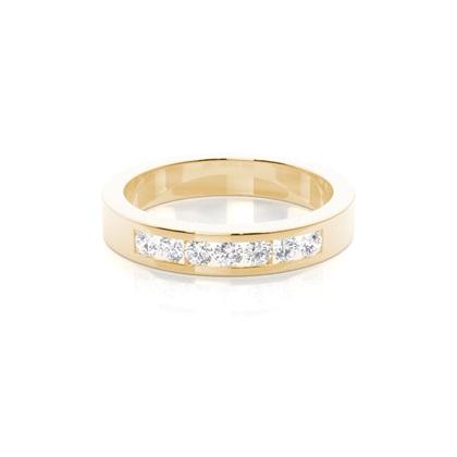 Yellow Gold Eternity Diamond Rings