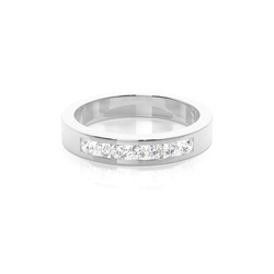Channel Setting Half Eternity Diamond Ring