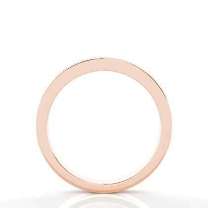 Princess Rose Gold Eternity Diamond Rings