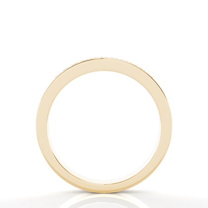 Princess Yellow Gold Eternity Diamond Rings