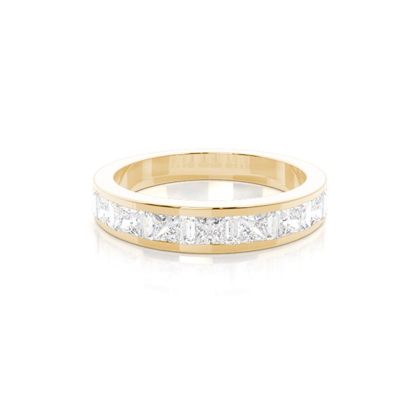 Channel Setting Half Eternity Diamond Ring