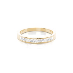 Channel Setting Half Eternity Diamond Ring