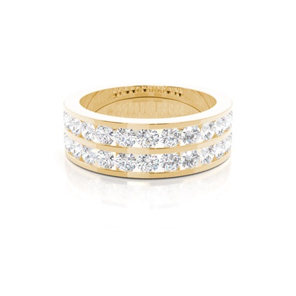 Yellow Gold Anniversary Diamond Rings