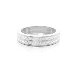 Channel Setting Half Eternity Diamond Ring