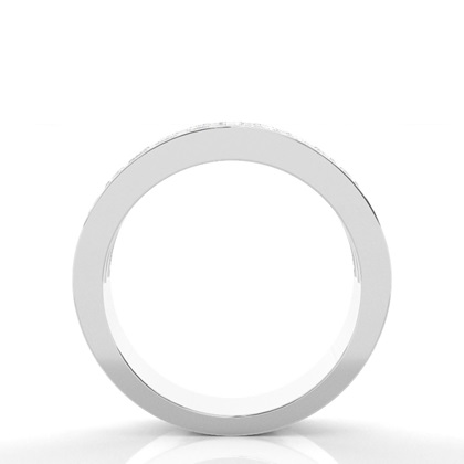 Channel Setting Half Eternity Diamond Ring