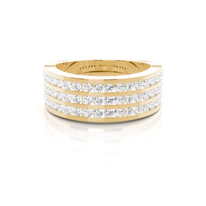 Yellow Gold Eternity Diamond Rings