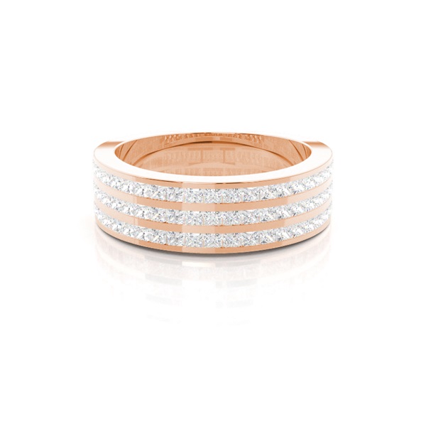 Channel Setting Half Eternity Diamond Ring